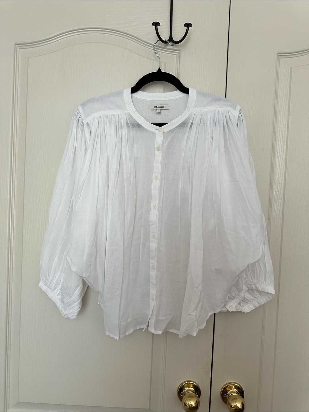 Madewell White Button-Down Shirt